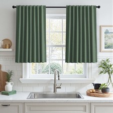 UHITECH Short Blackout Curtains for Bedroom 36 Inch Long Small Window Panels ...