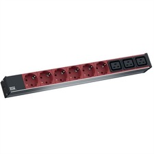 Bachmann 800.2333 Basic 1U Aluminum Black Red 9 Socket s AC Coupler C19