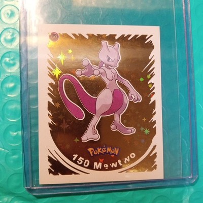 Mewtwo Holo 2022 POKEMON Prizma Sticker #150 Mewtwo Gold Star Holo 