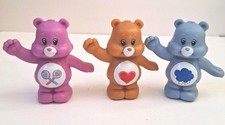Care Bears Mini Miniature PVC Figures Lot Of 3 Tenderheart Share Bear Grumpy