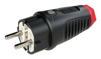 Pce/Merz Schutzkontaktstecker IP54 Vollgummi 16A / 250V Ac / 3P (2P+E)