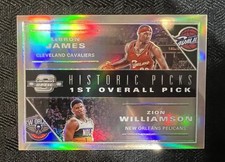 2019-20 Contenders Optic Historical Picks #1 Zion Williamson LeBron James 