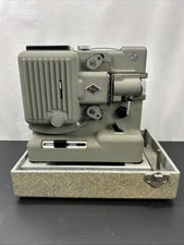 Vintage Eumig Imperial P8 8mm Movie Projector w/ original case Tested For Power