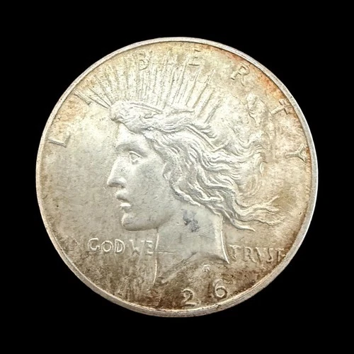 1926-S Peace Dollar - 90% Silver $1 - BU+ Toned - 0298