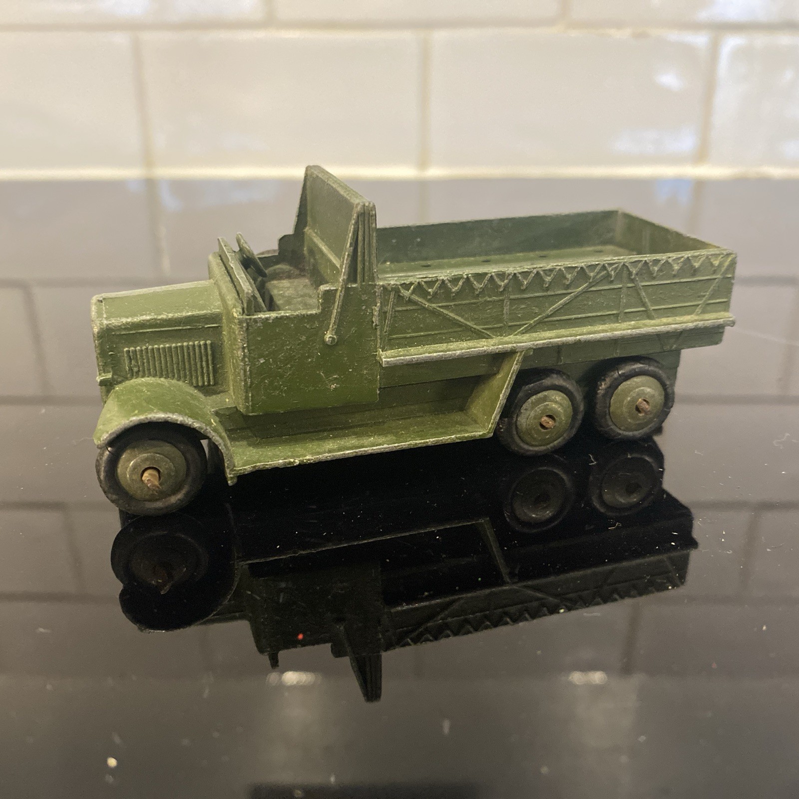 Dinky 151b, Six Wheeled Covered Transport Wagon. - Free Price