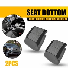 2* Front LH RH Bottom Cloth Seat Cover Black & Gray Fits 2014-2021 Toyota Tundra