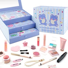 24 Day Makeup Advent Calendar 2025, Beauty Makeup Gift Set for Teen Girls & Adlu