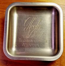 Set/5 Hooks Dinet Vintage Butter Pats/Tea Light Holder/Tea Bag Holder Allentown