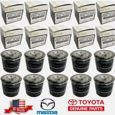 10 Pack OEM Genuine Mazda Cartridge Oil Filter PE01-14-302B/302A