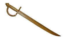 Wooden Caribbean Pirates Cutlass Sword Prop