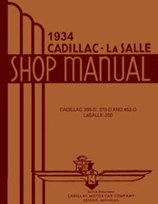 1934-1935 Cadillac Lasalle - All Models Factory Shop Service Manual