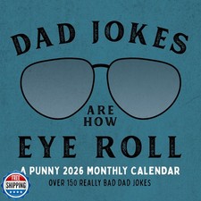 Dad Jokes 2026 Calendar  2026 Wall Calendar  Monthly Planner  Planner 2026
