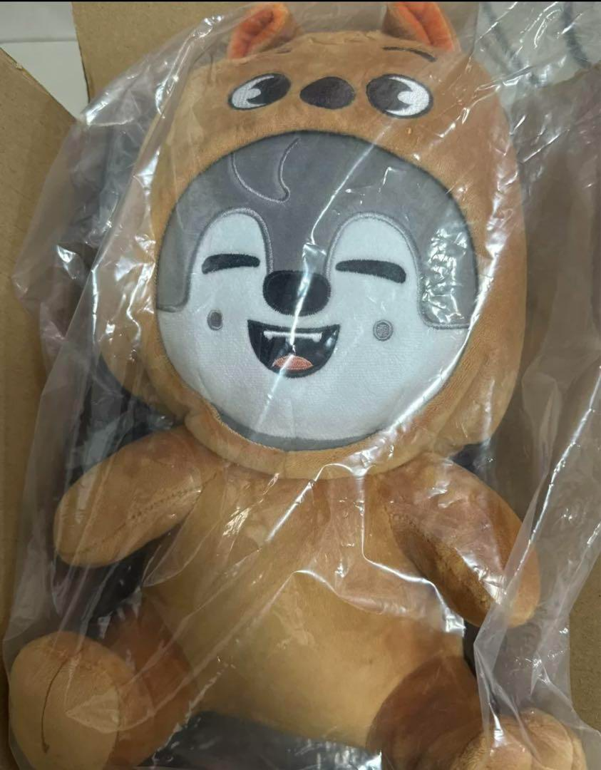 Stray Kids SKZOO WOLF CHAN Hugging PLUSH Toy World 2024 Japan