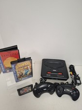 SEGA MEGA DRIVE II BUNDLE CONSOLE WITH 2 CONTROLLERS AND 5 GAMES CLEAN TESTED
