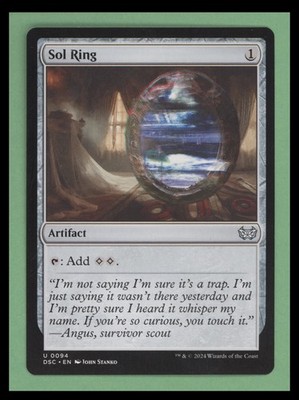 1 x Sol Ring - Commander: Duskmourn: House of Horror - NM-Mint - MTG