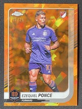Ezequiel Ponce 2025 Topps Chrome Sapphire MLS Orange /25 #155