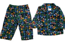 Disney Clubhouse Mickey Mouse Flame Resistant Pajama set Toddler 12M Boys VTG