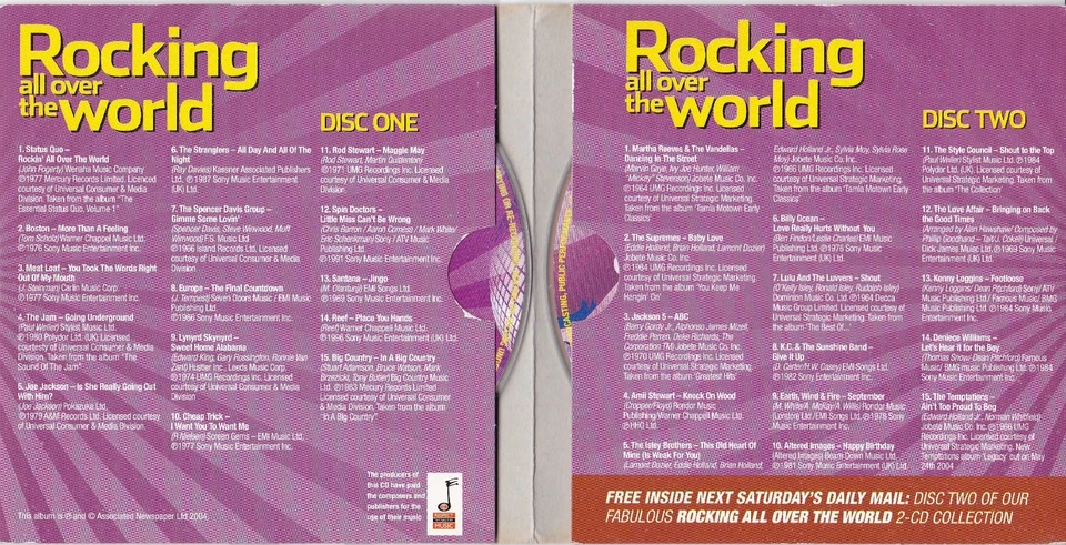 ROCKING ALL OVER THE WORLD ( DAILY MAIL Newspaper Double Album ) - Bild 2 von 3