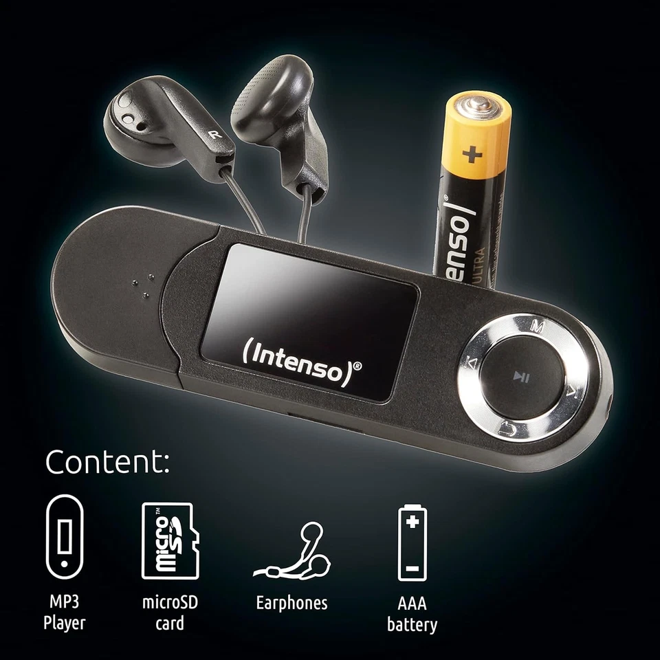 Intenso Musik Walker MP3-Player schwarz 16 GB NEW - Bild 4 von 4