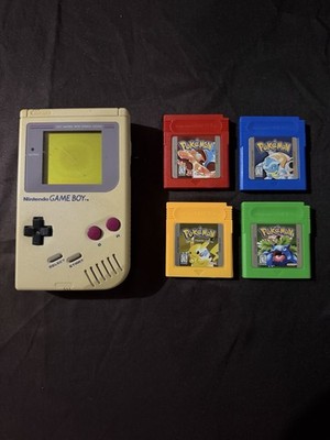 Gameboy With Pokemon Games