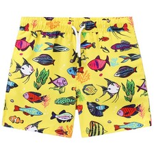 Toddler Swimsuit Boy Swim Trunks Yellow Fish 18-24 Months