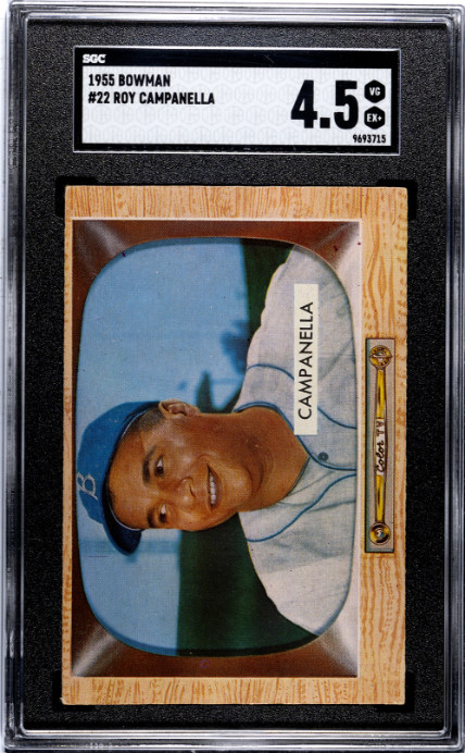 SGC 4.5 1955 Bowman #22 ROY CAMPANELLA Dodgers VG-EX+