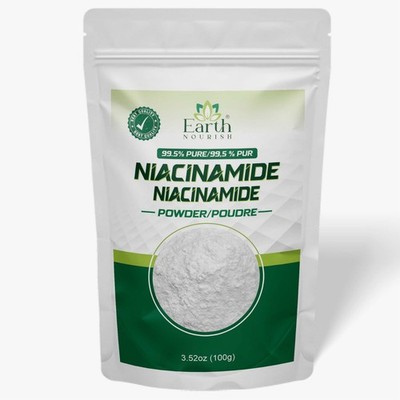 Earth Nourish Niacinamid Pulver 100g   Packung 4   Für Gesicht   Unparfümiert
