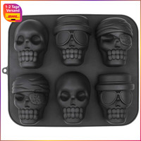 Backform Silikon Totenkopf 30 X 25 Cm Halloween Kuchenform FüR Party Deko