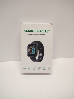 Smart Bracelet Black Digital Heart Rate Blood Pressure Monitor Fitness Tracker
