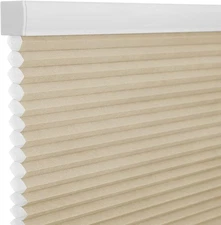 Cordless & Light Filtering Cellular Shade, Tools-Free Pleated Honeycomb Shade