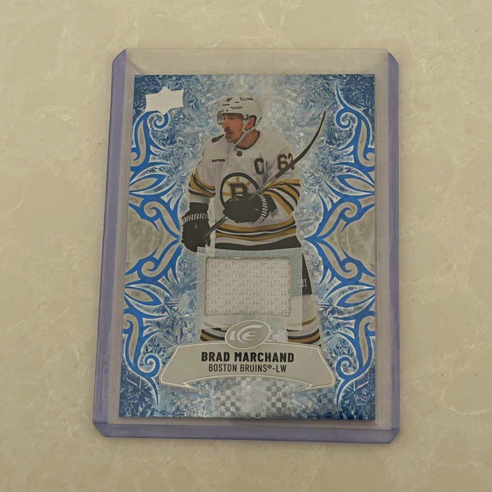 Upper Deck 2024-25 ICE Brad Marchand Boston Bruins #93 Memorabilia Card