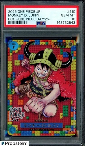 2025 One Piece JP PCC One Piece Day '25 #110 Monkey D. Luffy PSA 10 GEM MINT