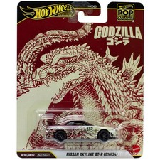 HOT WHEELS PREMIUM POP CULTURE GODZILLA NISSAN SKYLINE GT-R BNR34 DIECAST CAR