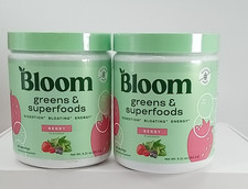  2 Bloom Nutrition Greens  Superfoods Powder Berry 48 Servings, 9.26oz 12/25