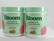 (2) Bloom Nutrition Greens & Superfoods Powder Berry (48 Servings, 9.26oz 12/25