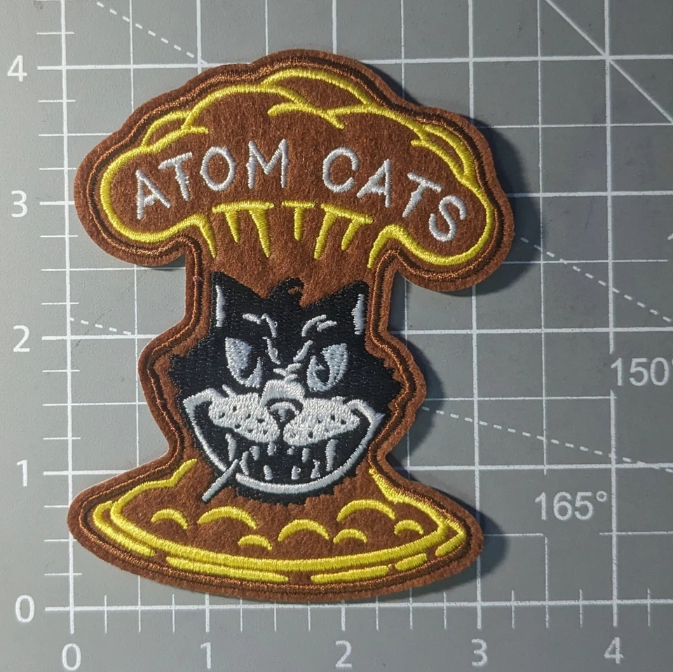 Atom Cats Fallout Patch Video Games Gaming Cosplay Embroidered Iron On 4x3.25" - Image 2 of 3