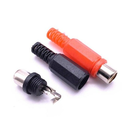 4/10/20pcs RCA Plastic Male Female Jack Connector adapter Solder Audio Video AV - Picture 5 of 6