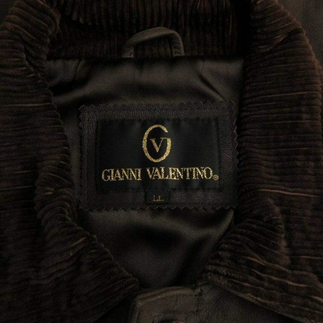 Gianni Valentino Jacket Lamb Leather Long Sleeves LL Brown Gianni Valentino Jacket Lamb Leather Long Sleeves LL Brown