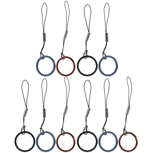 10 Pcs Phone Strap Case Ring Buckle Holder Rope Lanyard Cell Finger