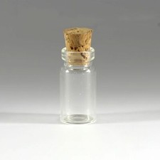 Wholesale Lots Small Glass Bottles 0.5ml--10ml Empty Clear Vials with Cork