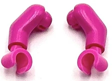 Lego New Pair of Dark Pink Arms and Dark Pink Hands Minifigure Pieces