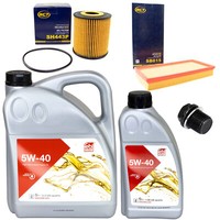 MotoröL Filter Set 5W-40 6 Liter + ÖLablassschraube FüR Volvo S40 I V40 Kombi