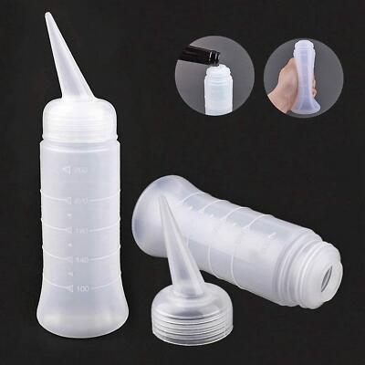 2x Applikator Flasche Multifunktionale Haarfärbemittel Flasche Applikator für Zuhause