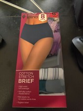OPEN BOX Felina Women's High Waist Cotton Stretch Briefs 7 Pack Size M 40 9C209