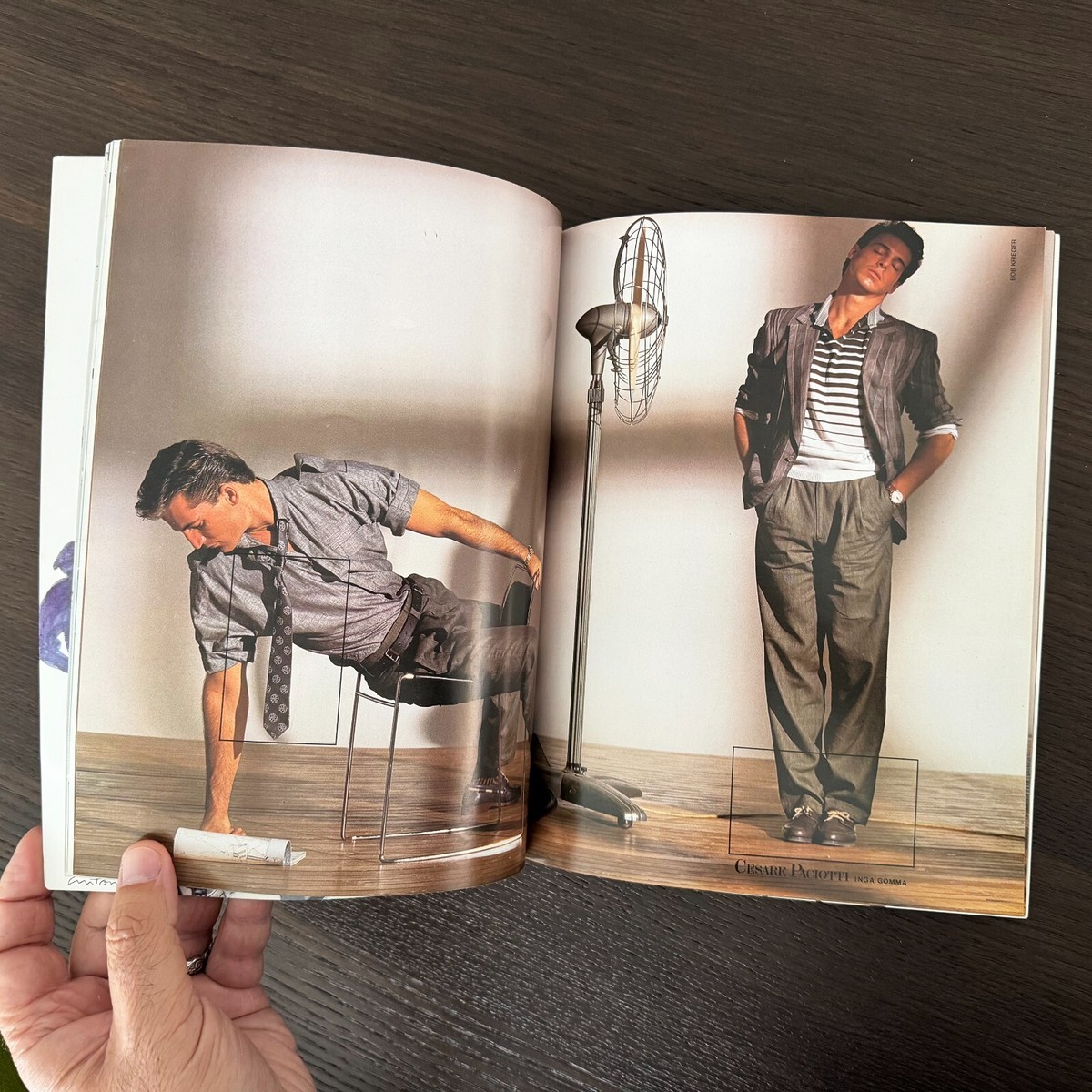 GIANNI VERSACE ニットポロ GIANNI VERSACE catalog 6 men's collection Summer 1984 Photo by Bob