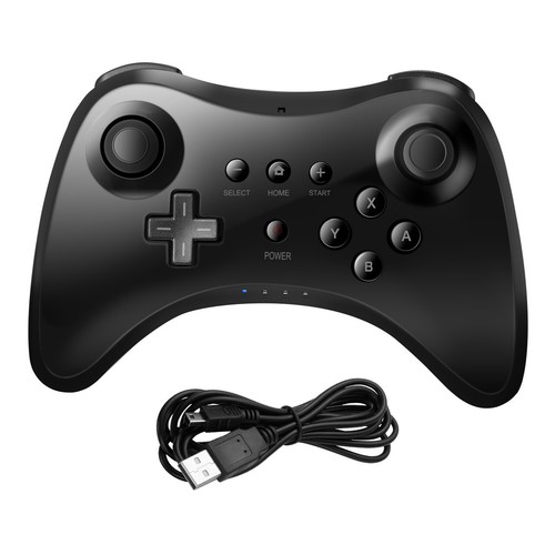 New Black High Quality U Pro Bluetooth Wireless Controller for Nintendo Wii U - Picture 13 of 17