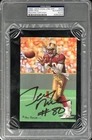 Jerry Rice Signed 2010 Goal Line Art GLA Card HOF San Francisco 49ers PSA Slab