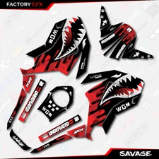 Red Savage Graphic Sticker kit fits Honda Grom 125 2013 2014 2015 2016 MSX125  1