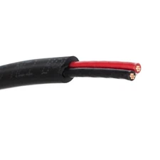16/2 Flat VNTC Tray Cable TFN/PVC Power Control Wire Black 600V