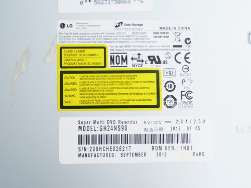 LG Internal SATA 24x DVD CD +/-R RW DL Disc Burner Re-Writer Drive - 第 4/8 張圖片